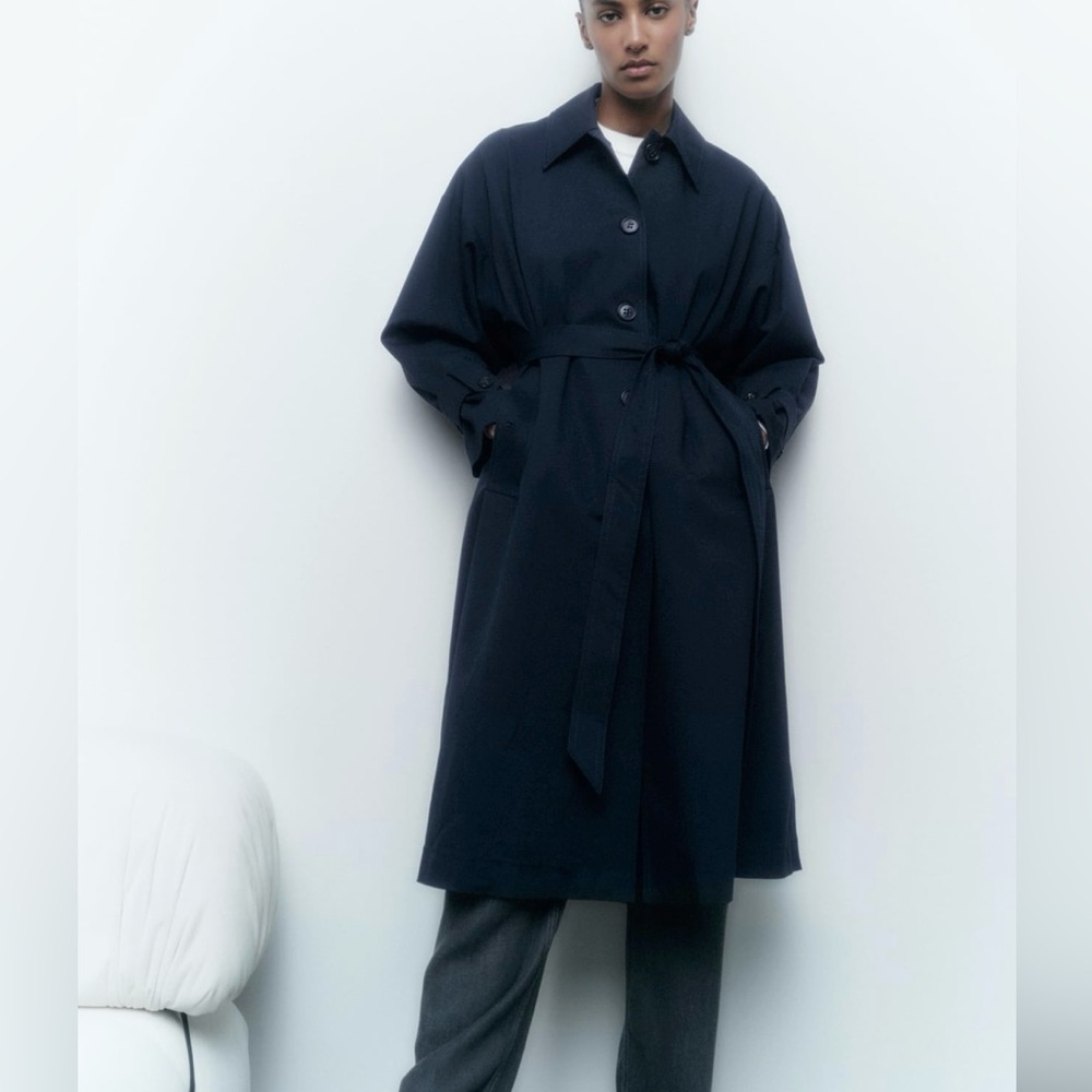 Belted Oversized trench coat